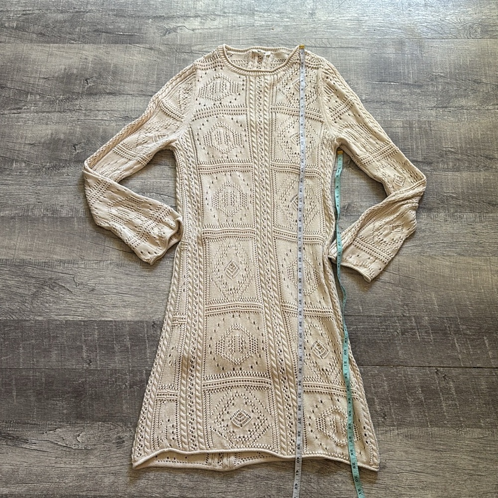 Splendid Kimi Long-Sleeve Crochet Dress - Picture 4 of 8
